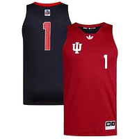 Men's adidas #1 Crimson/Black Indiana Hoosiers Black History Month Basketball Jersey