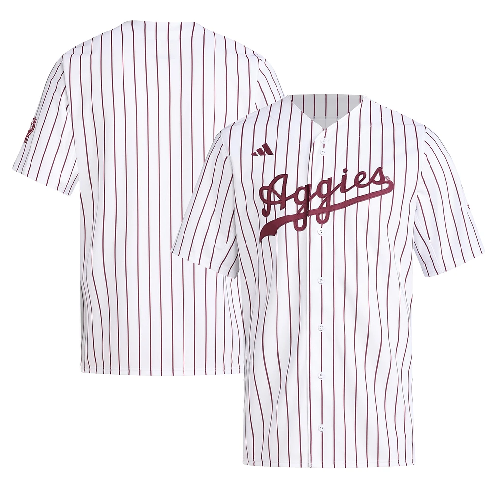 Men's adidas White Texas A&M Aggies Replica Baseball Jersey