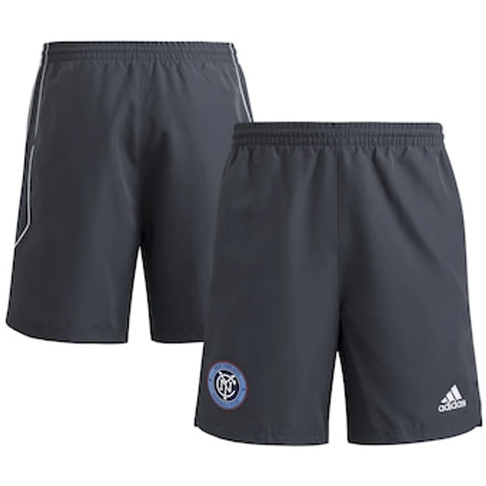 Men's adidas Gray New York City FC 2025 Travel Shorts