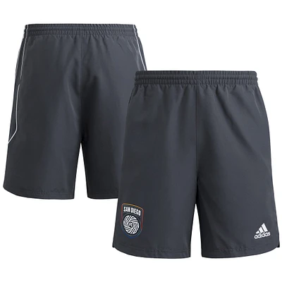 Men's adidas Gray San Diego FC 2025 Travel Shorts
