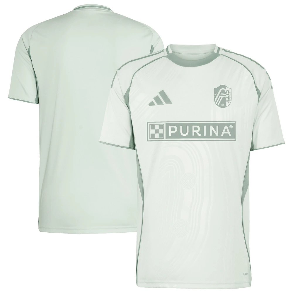 Men's adidas Light Green St. Louis City SC 2025 One Planet Pre-Match Top