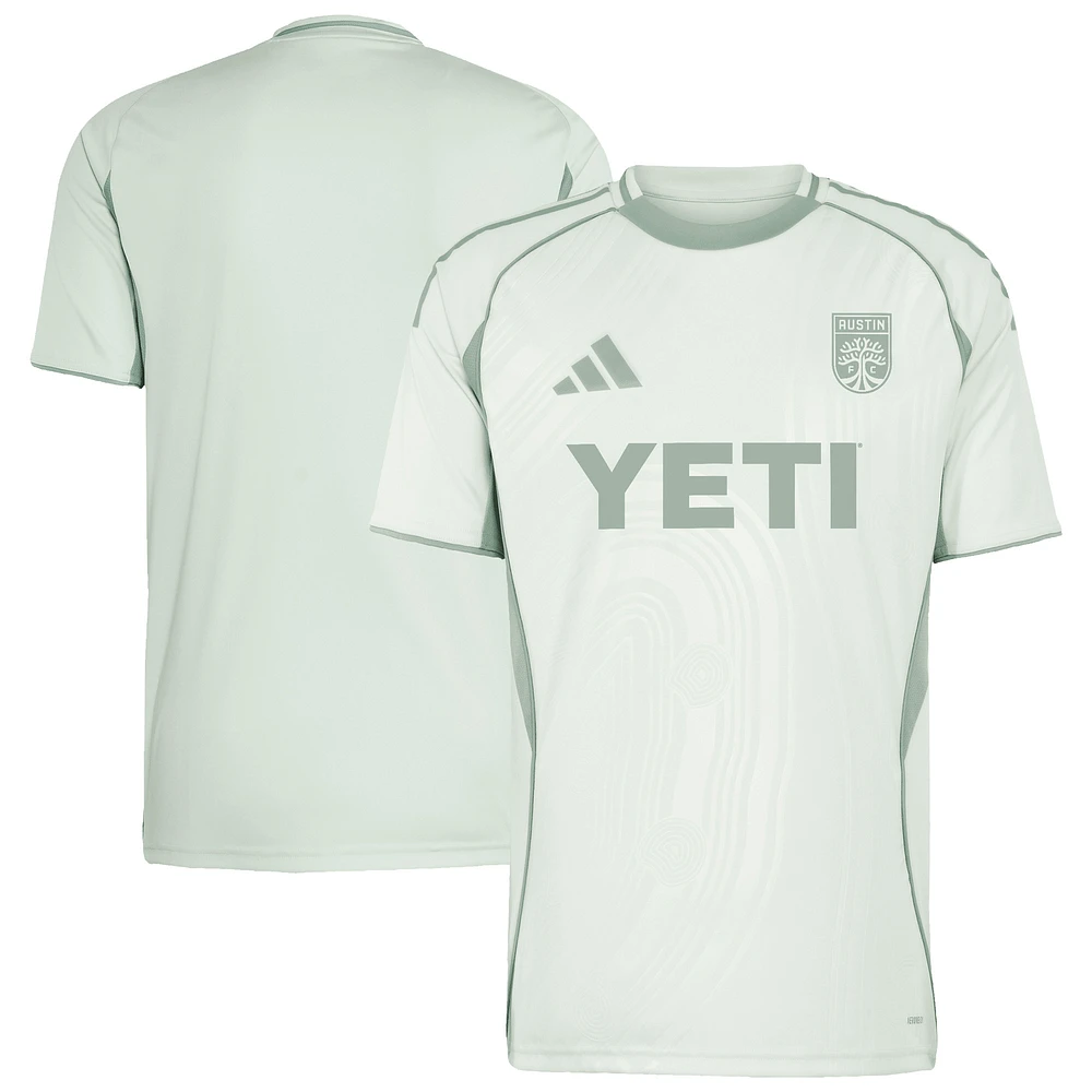 Men's adidas Light Green Austin FC 2025 One Planet Pre-Match Top