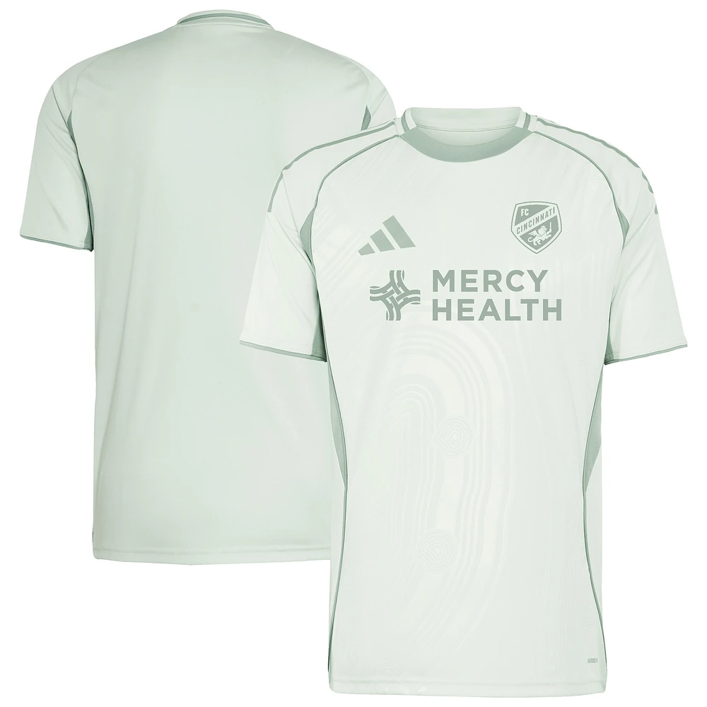 Men's adidas Light Green FC Cincinnati 2025 One Planet Pre-Match Top