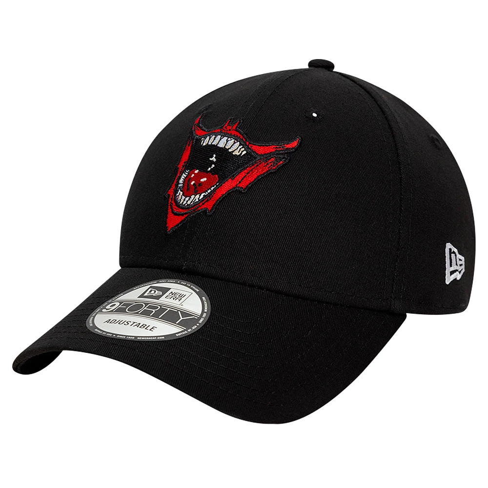 Men's New Era Black Joker Laughing Smile 9FORTY Adjustable Hat