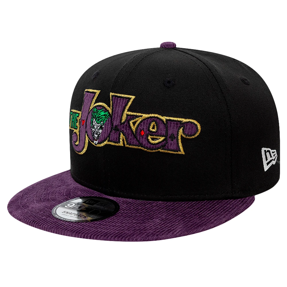 Men's New Era Black Joker Script 9FIFTY Snapback Hat