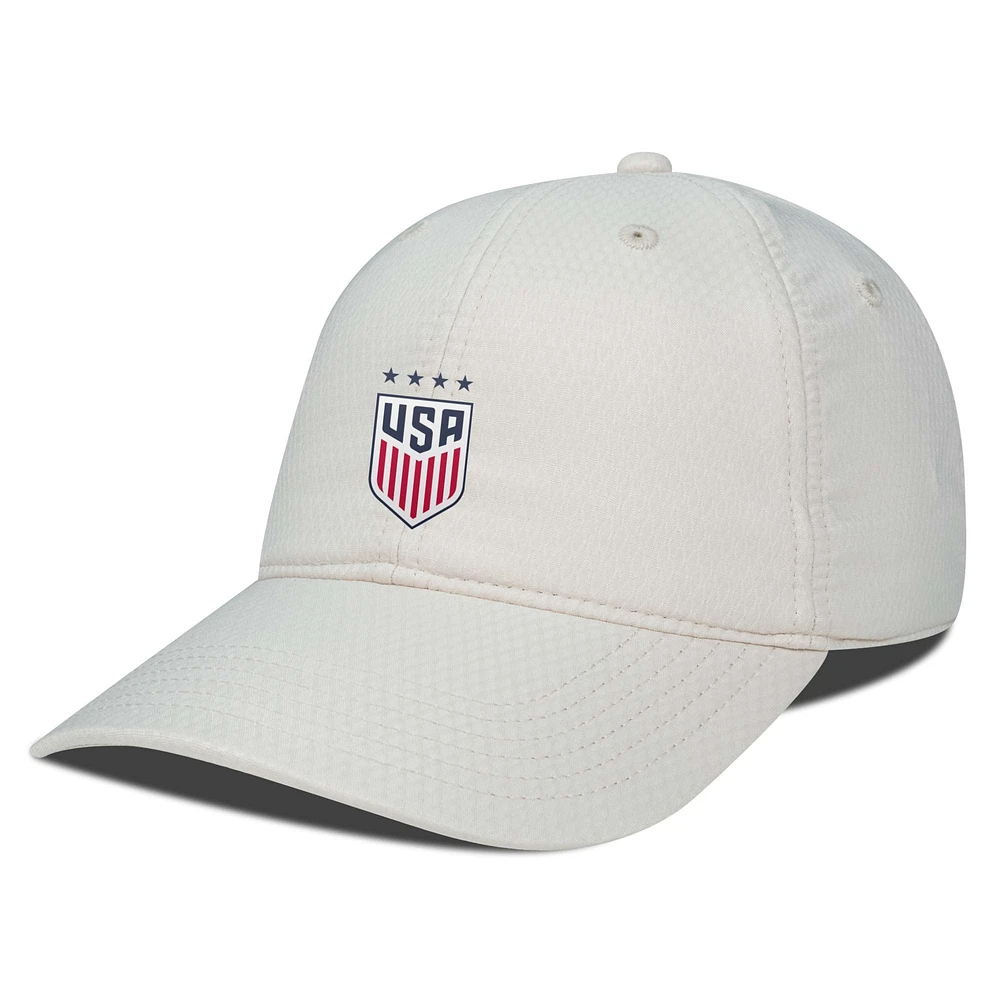 Men's Levelwear Khaki USWNT Matrix Insignia Core Adjustable Hat