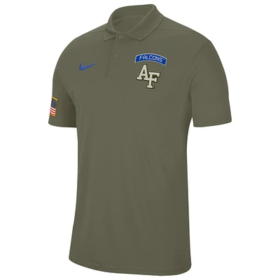 Men's Nike Olive Air Force Falcons Military Appreciation Tour Performance Polo