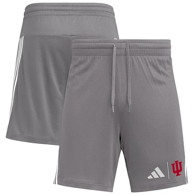 Men's adidas Gray Indiana Hoosiers AEROREADY 7" Shorts