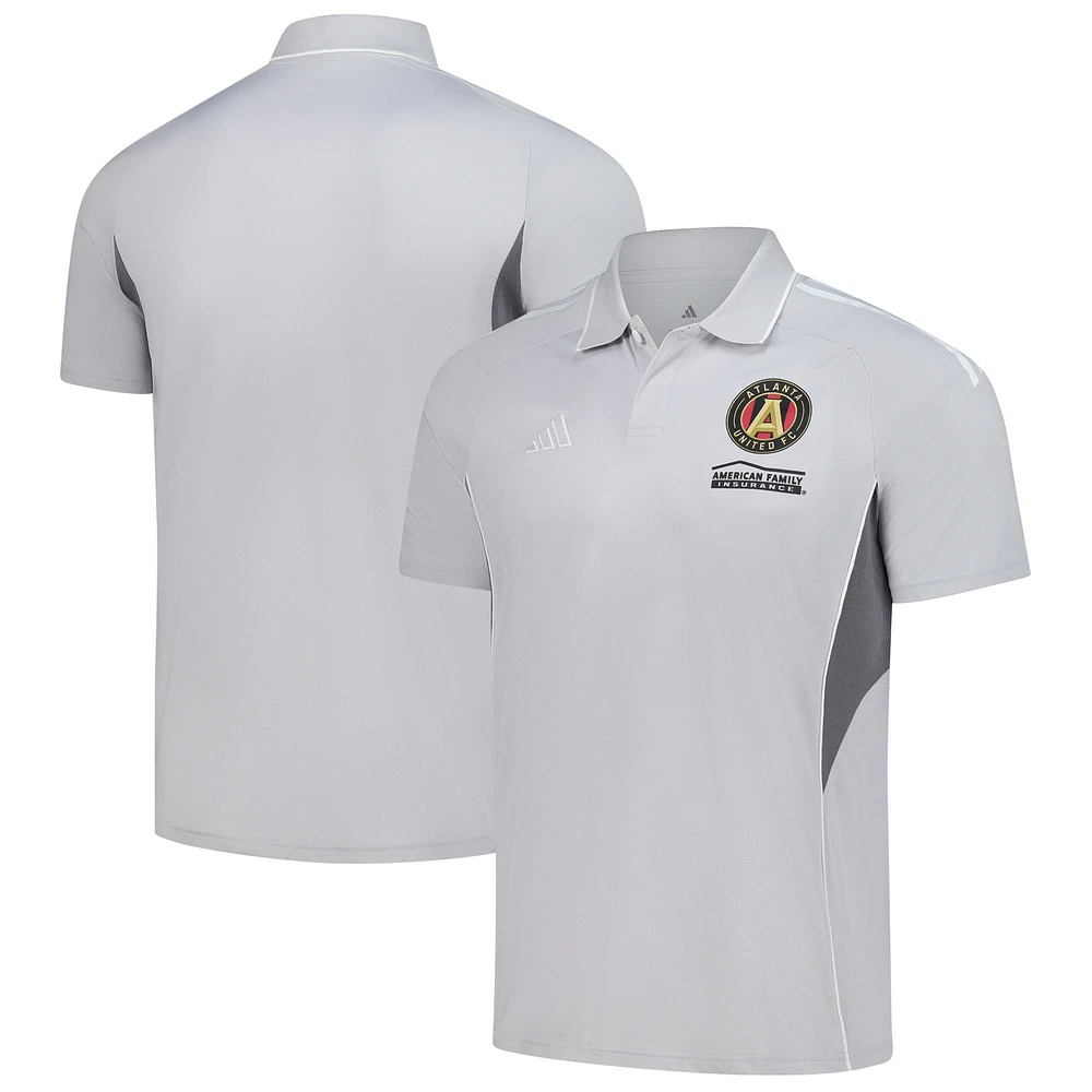 Men's adidas Silver Atlanta United FC 2025 Training Polo