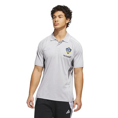 Men's adidas Silver LA Galaxy 2025 Training Polo
