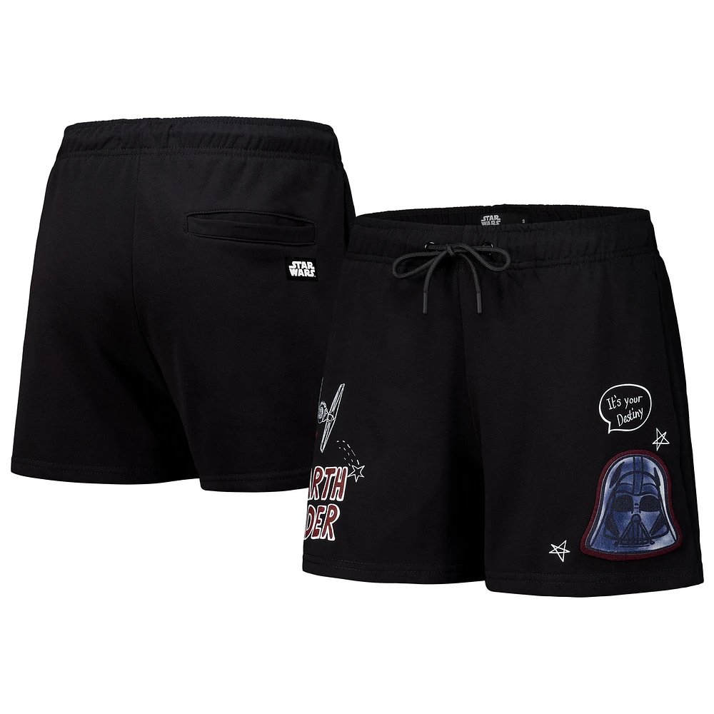 Women's Freeze Max Darth Vader Black Star Wars Fleece Club Shorts
