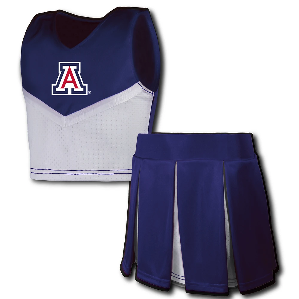 Girls Youth Garb Navy Arizona Wildcats Cheerleader Top & Skirt Set