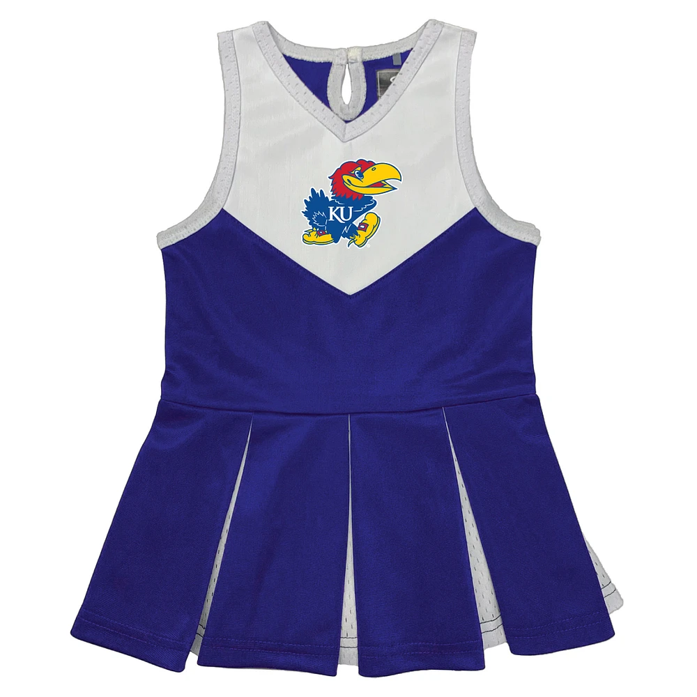 Girls Toddler Garb Royal Kansas Jayhawks Cheerleader Dress
