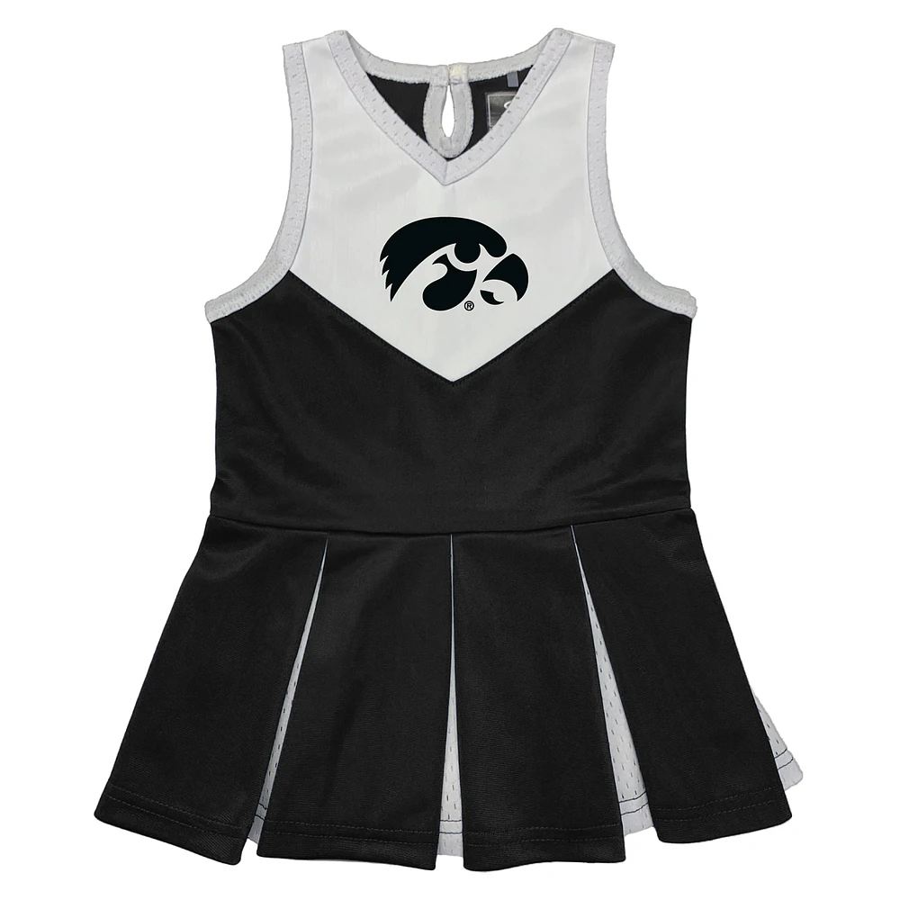 Girls Toddler Garb Black Iowa Hawkeyes Cheerleader Dress