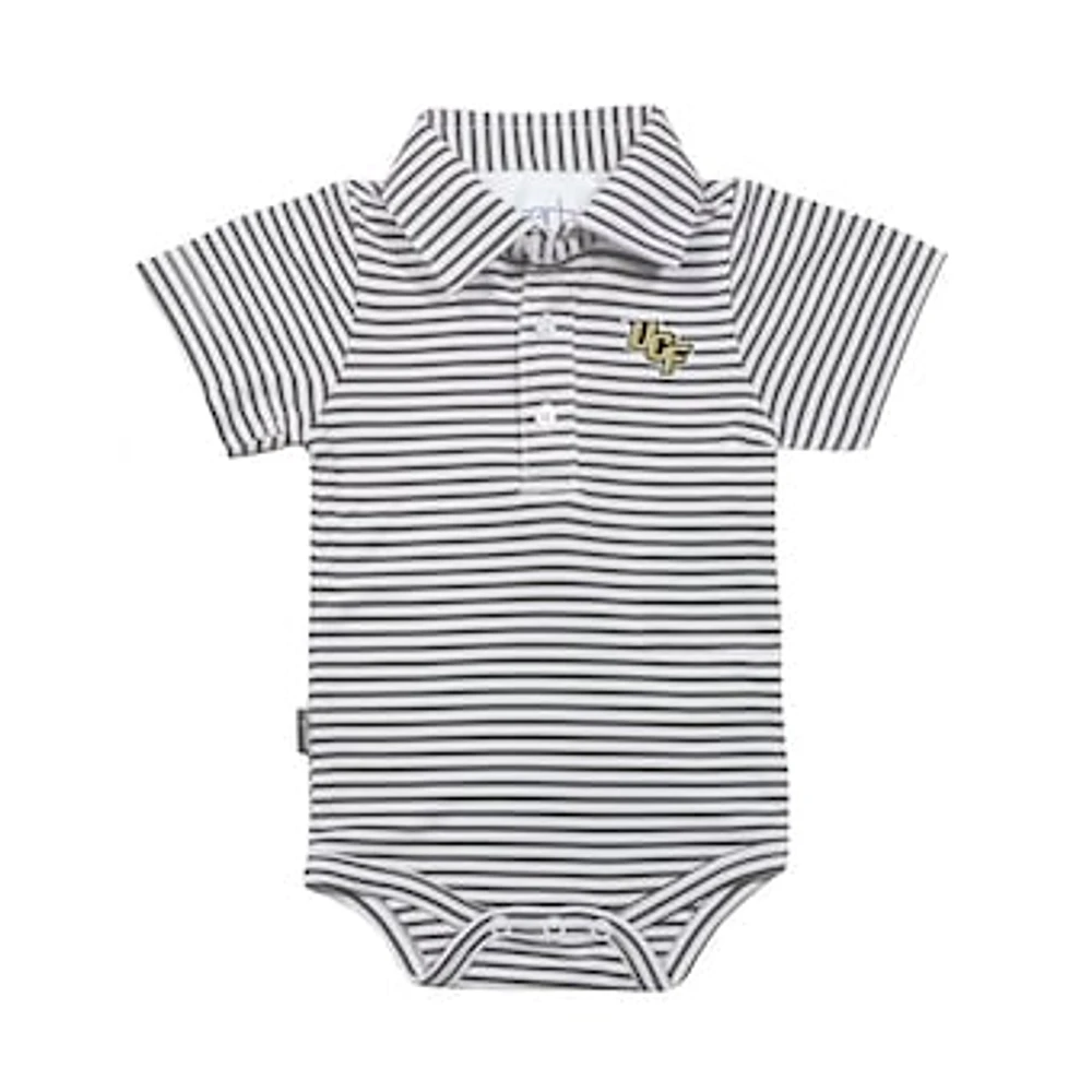 Infant Garb Charcoal/White UCF Knights Carson Polo Bodysuit