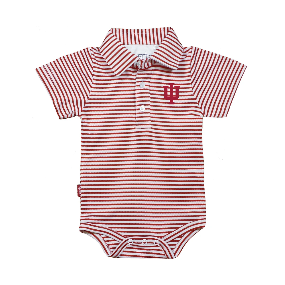 Infant Garb Crimson/White Indiana Hoosiers Carson Polo Bodysuit