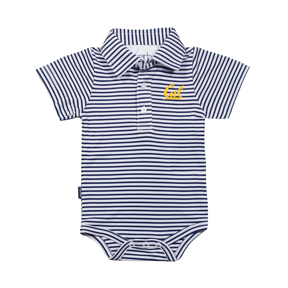 Infant Garb Navy/White Cal Bears Carson Polo Bodysuit