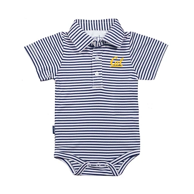 Infant Garb Navy/White Cal Bears Carson Polo Bodysuit