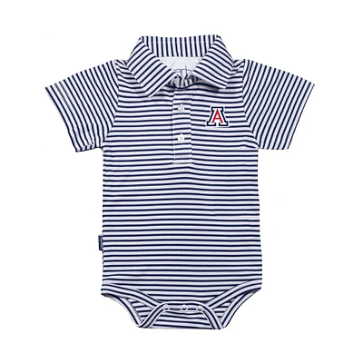 Infant Garb Navy/White Arizona Wildcats Carson Polo Bodysuit