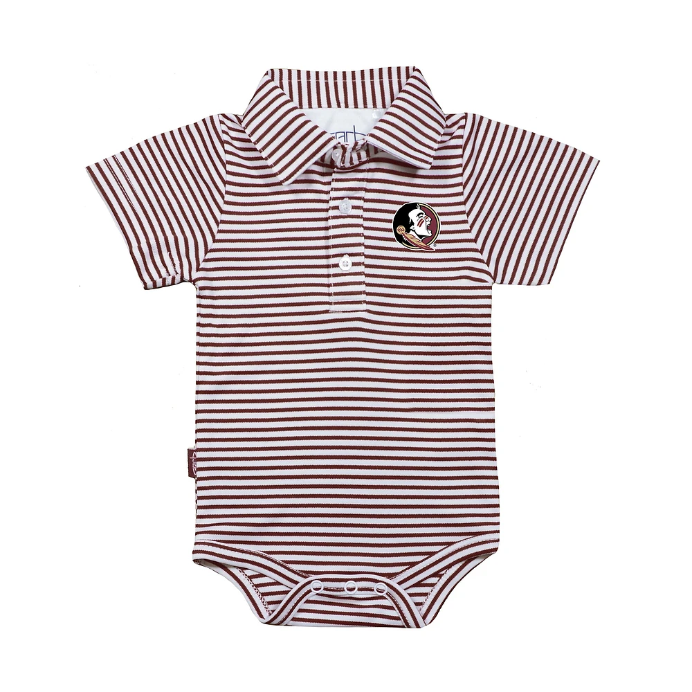 Infant Garb Garnet/White Florida State Seminoles Carson Polo Bodysuit