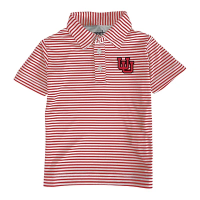 Toddler Garb Red/White Utah Utes Carson Polo