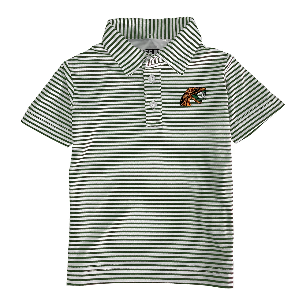 Toddler Garb Green/White Florida A&M Rattlers Carson Polo