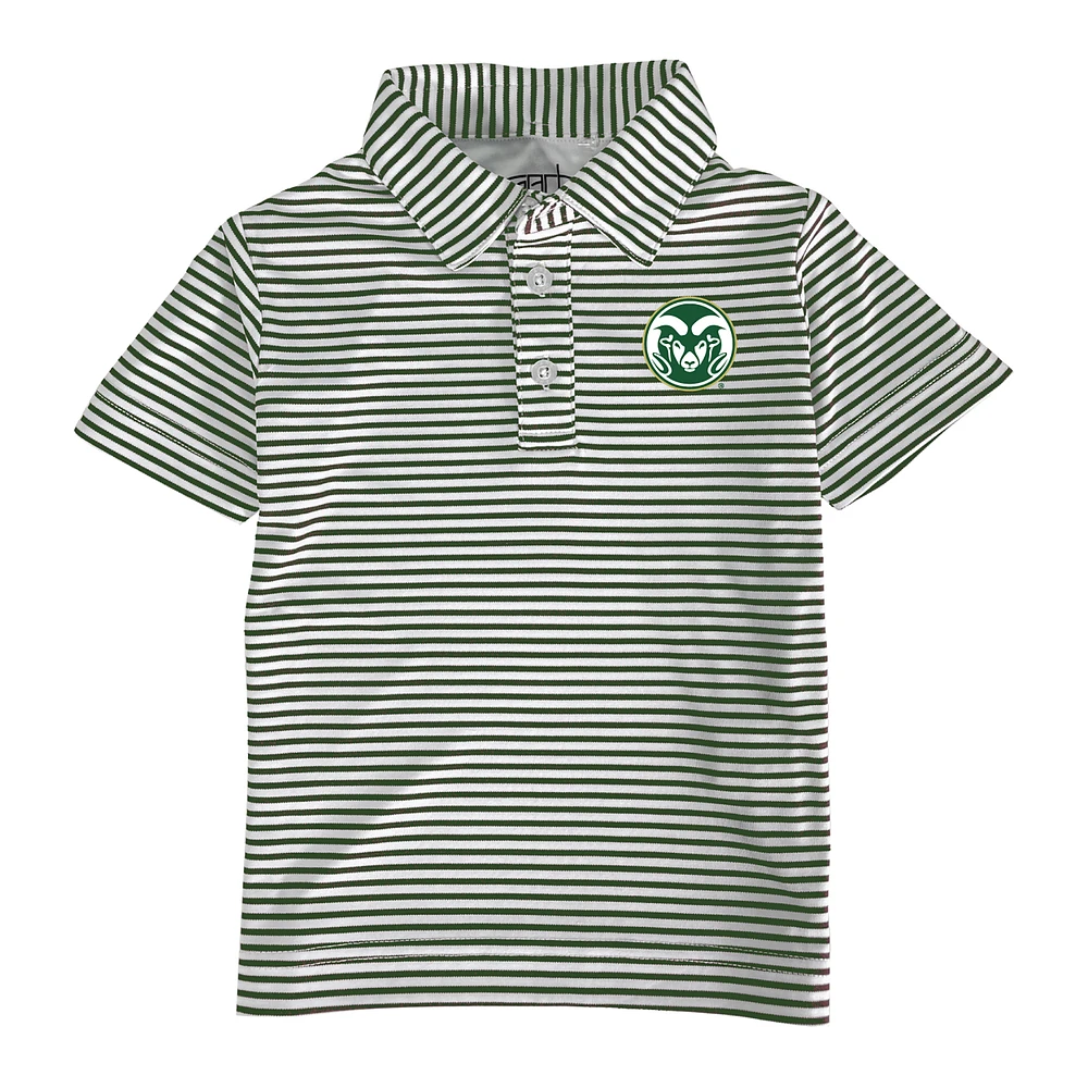 Toddler Garb Green/White Colorado State Rams Carson Polo