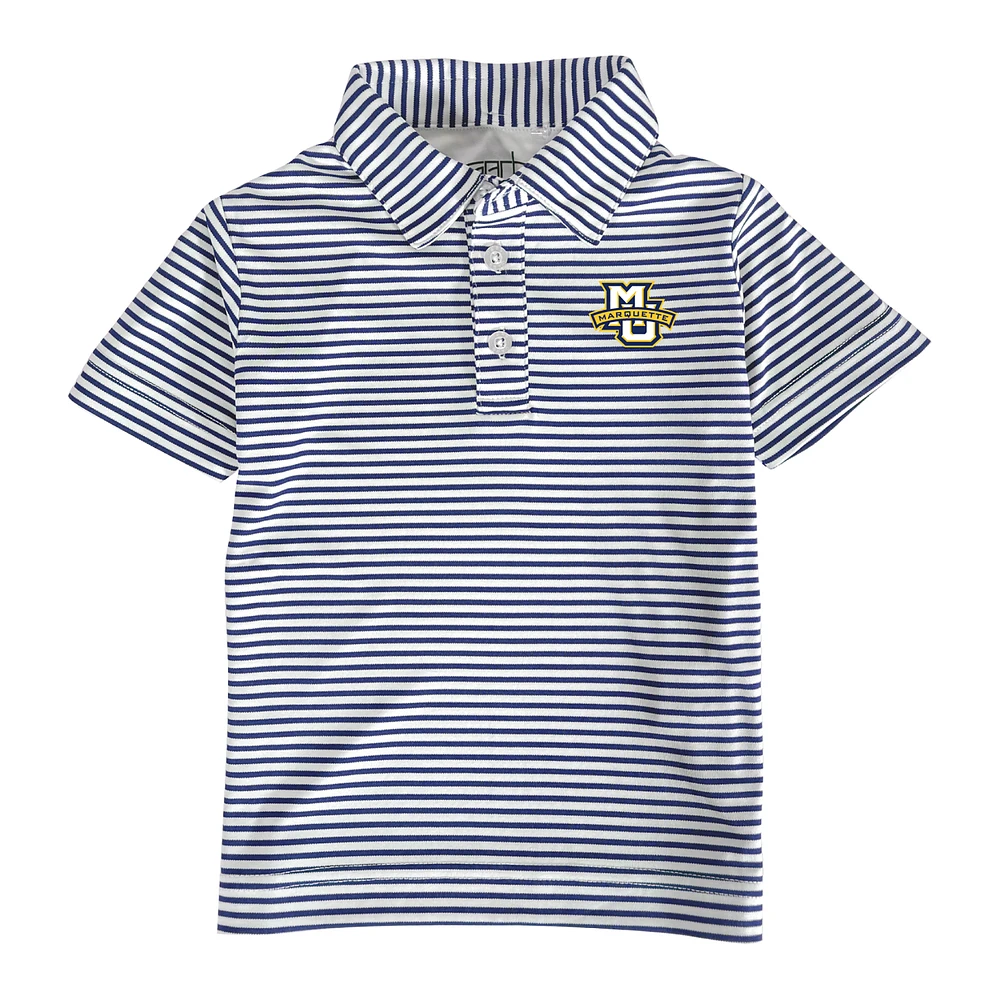 Toddler Garb Navy/White Marquette Golden Eagles Carson Polo