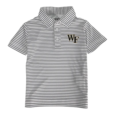 Toddler Garb Charcoal/White Wake Forest Demon Deacons Carson Polo