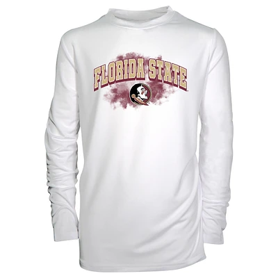 Youth Garb White Florida State Seminoles Jessie Long Sleeve Sunshirt