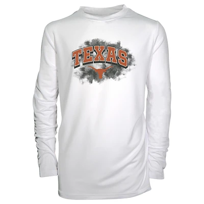 Youth Garb White Texas Longhorns Jessie Long Sleeve Sunshirt