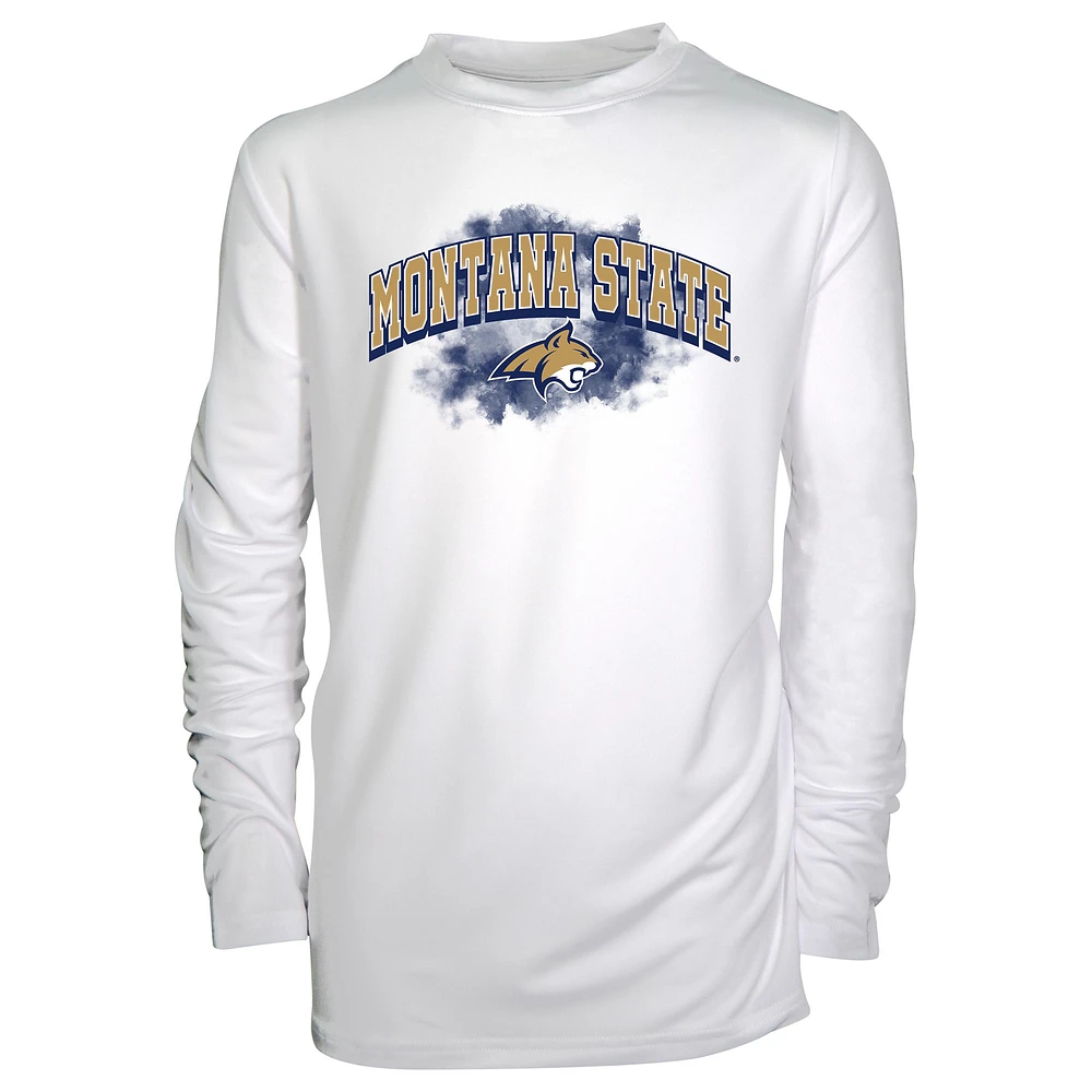 Youth Garb White Montana State Bobcats Jessie Long Sleeve Sunshirt