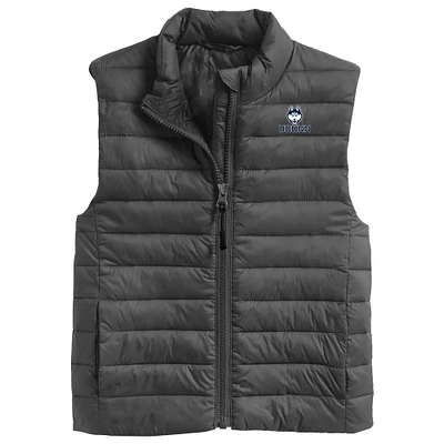 Toddler Garb Charcoal UConn Huskies Kai Full-Zip Vest