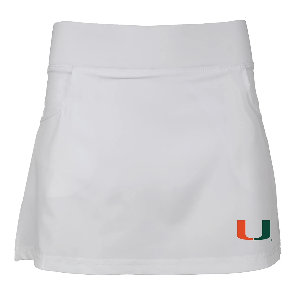 Girls Toddler Garb White Miami Hurricanes Sara Skort