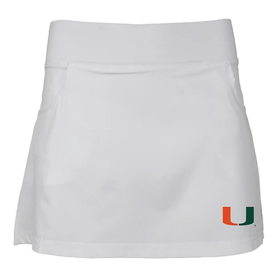 Girls Toddler Garb White Miami Hurricanes Sara Skort