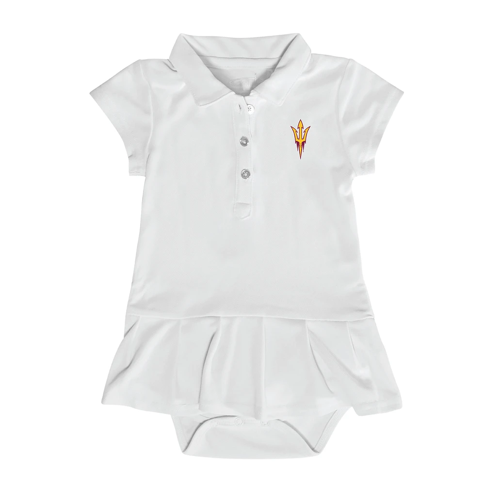 Infant Garb White Arizona State Sun Devils Caroline Bodysuit Dress