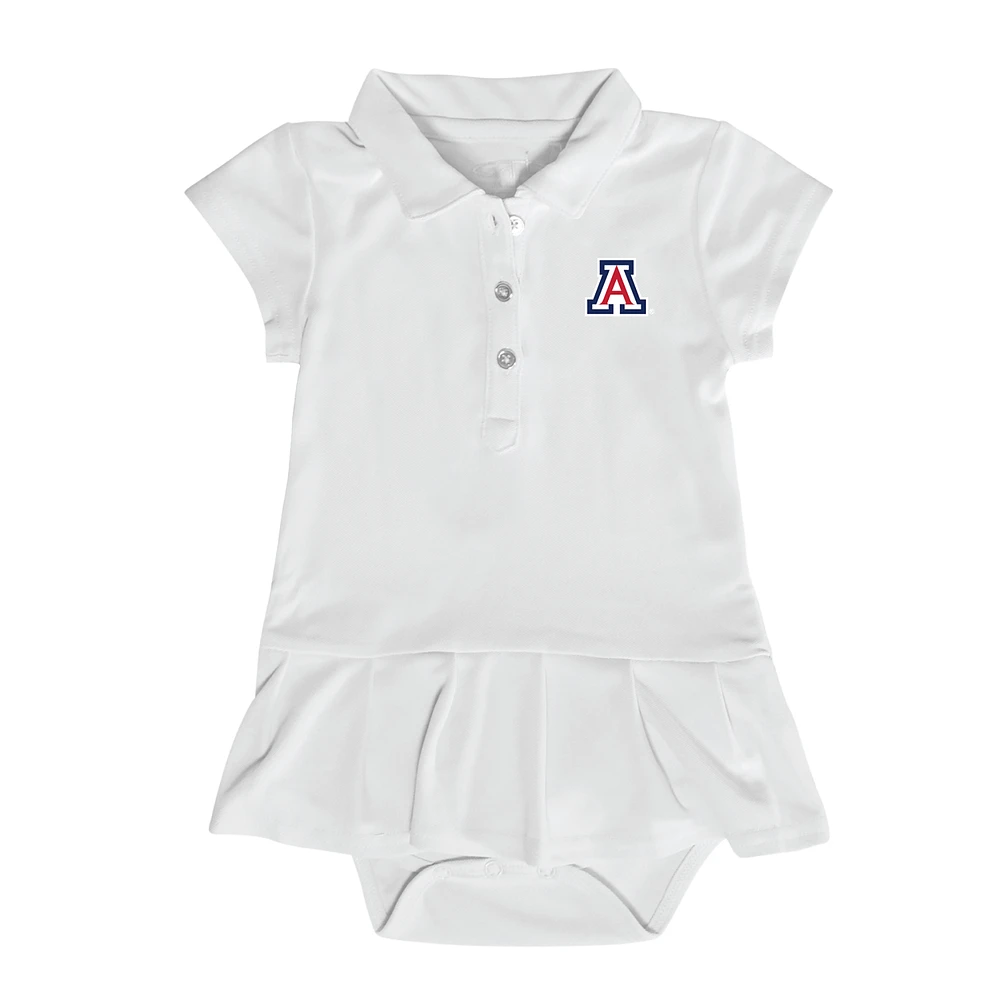 Infant Garb White Arizona Wildcats Caroline Bodysuit Dress