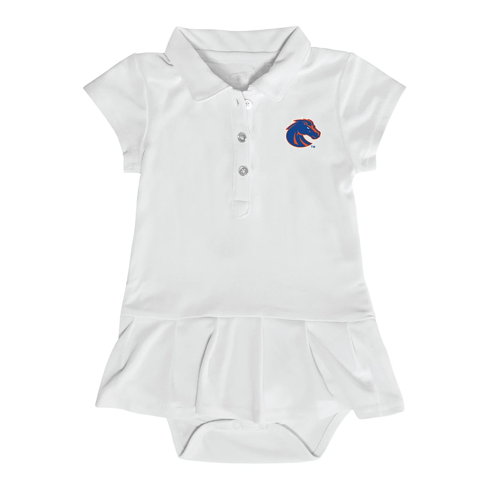 Infant Garb White Boise State Broncos Caroline Bodysuit Dress