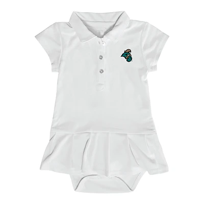 Infant Garb White Coastal Carolina Chanticleers Caroline Bodysuit Dress