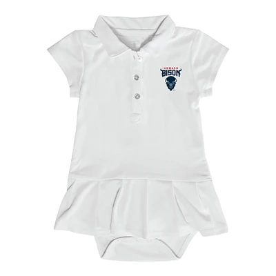 Infant Garb White Howard Bison Caroline Bodysuit Dress