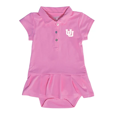 Infant Garb Pink Utah Utes Caroline Bodysuit Dress