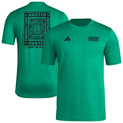 Men's adidas Green Austin FC Local Wrap T-Shirt