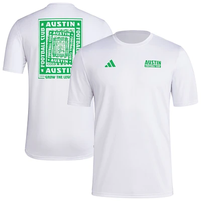 Men's adidas White Austin FC Local Wrap T-Shirt
