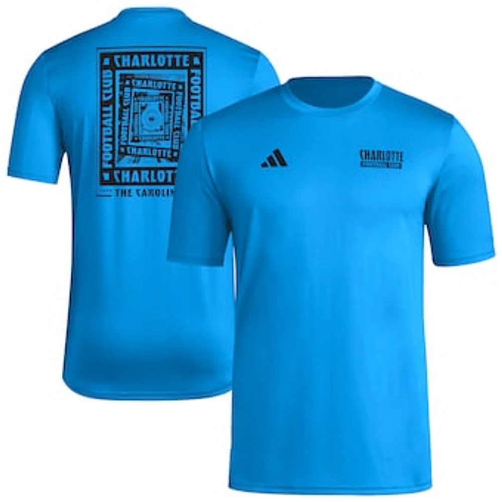 Men's adidas Blue Charlotte FC Local Wrap T-Shirt