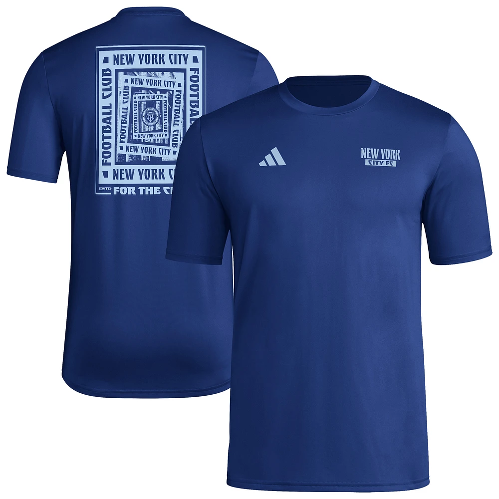 Men's adidas Navy New York City FC Local Wrap T-Shirt