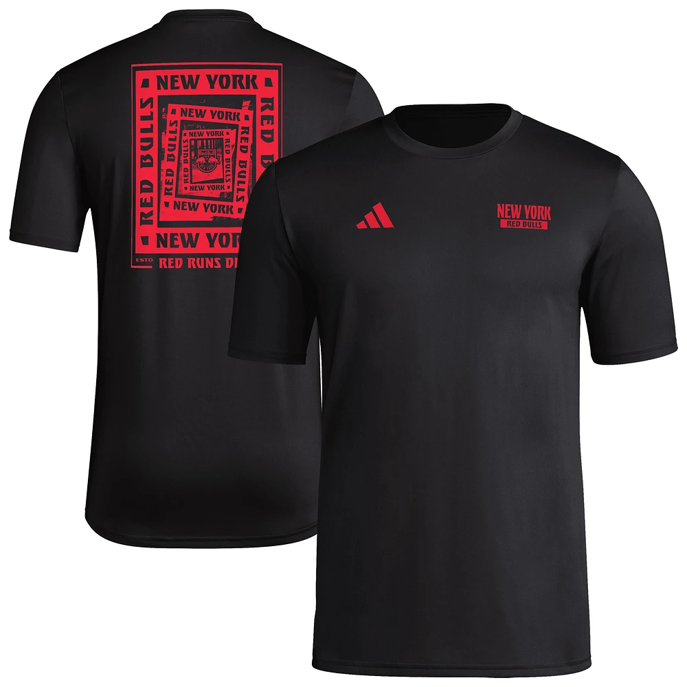 Men's adidas Black New York Red Bulls Local Wrap T-Shirt