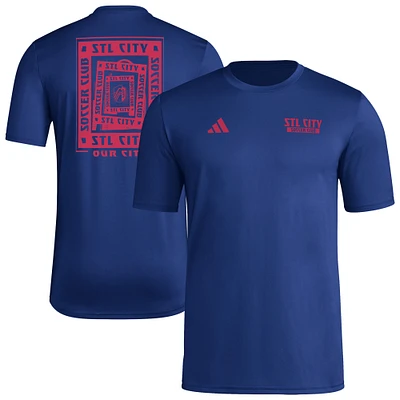 Men's adidas Navy St. Louis City SC Local Wrap T-Shirt