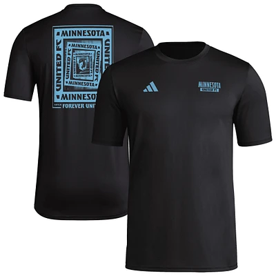 Men's adidas Black Minnesota United FC Local Wrap T-Shirt