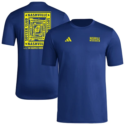 Men's adidas Navy Nashville SC Local Wrap T-Shirt
