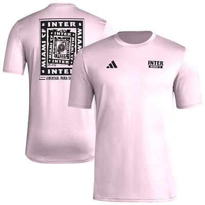 Men's adidas Light Pink Inter Miami CF Local Wrap T-Shirt